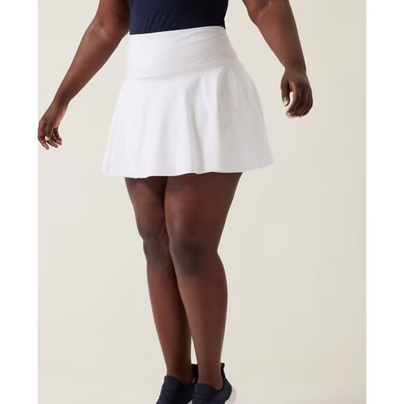 Athleta Ace High Rise 13.5" Tennis Skort 657545 White Skorts Women's Size 3X NWT - Picture 1 of 10
